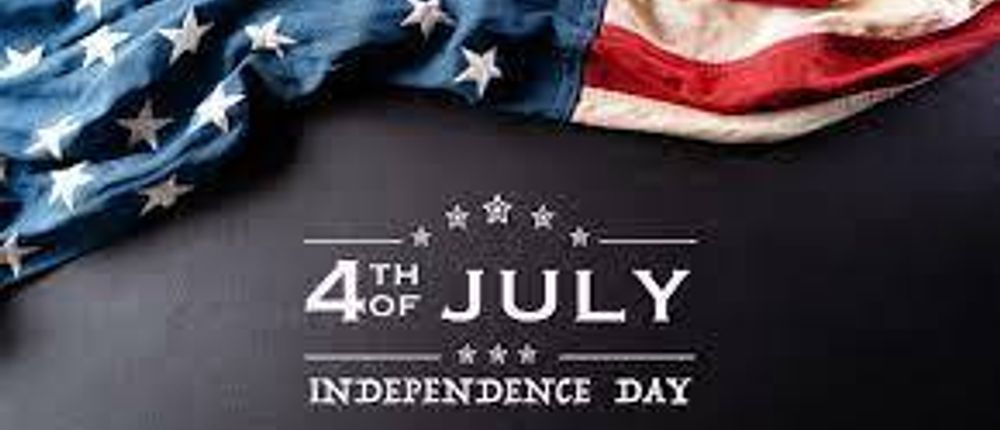 4th of July with an American Flag